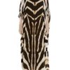 Roberto Cavalli Animal Print Silk Chiffon Dress in Animal - Lyst