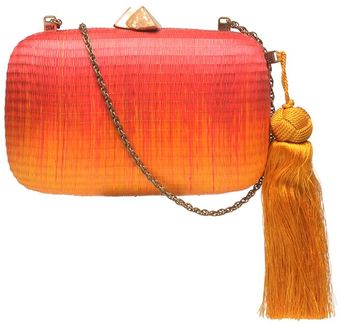 Serpui Marie Marrakesh Woven Straw Minaudière - Lyst