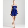 Sue Wong Sw Studio By Dress Strapless Ruffle in Blue (sapphire) - Lyst
