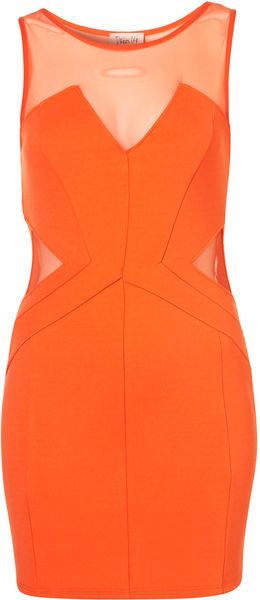  Mesh Structured Bodycon Dress By Dress Up Topshop 