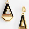 Tory Burch Floyd Statement Clip Earrings in Black (black multi) - Lyst