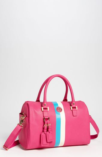 Tory Burch Roslyn Stripe Satchel - Lyst