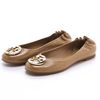 Tory Burch Reva Flats in Brown (tan) - Lyst