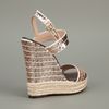 Valentino Wedge Sandal in Brown - Lyst