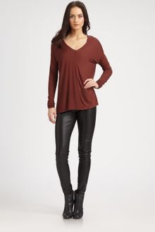 Vince Double V Top - Lyst