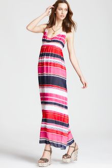 Vince Camuto Striped Maxi Dress - Lyst