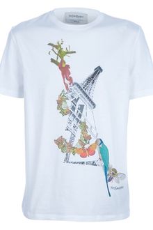 Yves Saint Laurent Printed Tshirt - Lyst