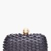 Alexander Mcqueen Black Box Net Skull Clutch in Black - Lyst