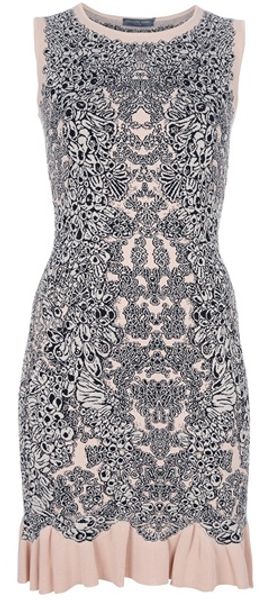 Alexander McQueen Floral Dress - Lyst