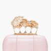 Alexander Mcqueen Pale Pink Whipsnake Clutch in Pink - Lyst