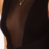 Asos Collection Unitard With Mesh Panel And Wrap in Black - Lyst