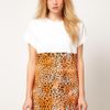 Asos Collection Asos Tshirt in Animal Block Print in White - Lyst