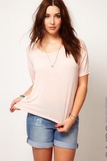 Asos Asos Curve T-shirt In Slouch Loose Knit - Lyst