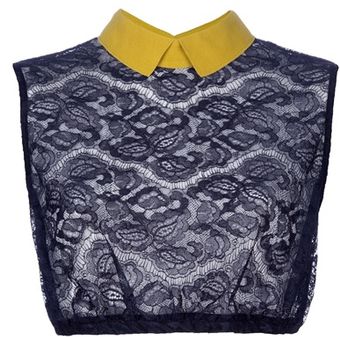 Carven Sheer Crop Blouse - Lyst