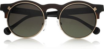 Carven Anastasie Flipup Roundframe Acetate Sunglasses - Lyst
