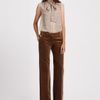Chloé Sleeveless Silk Blouse in Beige (sand) - Lyst