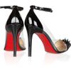 Christian Louboutin Just Picks 100 Studded Patent Leather And Pvc Pumps in Black - Lyst