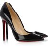Christian Louboutin Pigalle 100 Patentleather Pumps in Black - Lyst