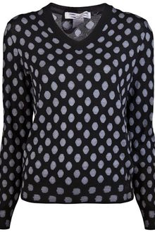 Comme Des Garçons Vneck Sweater - Lyst