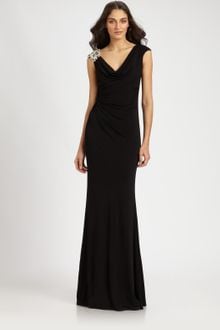 David Meister Jersey Gown - Lyst