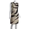 Diane Von Furstenberg Crackle Landscape Stretch Silk Mattie Dress in Brown - Lyst