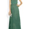 Giulietta Twill and Tulle Halterneck Gown in Green - Lyst
