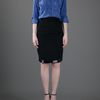 Givenchy Fitted Pencil Skirt in Black - Lyst