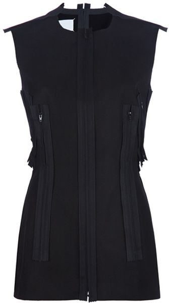 Maison Martin Margiela Sleeveless Top in Black - Lyst