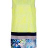 Msgm Sleeveless Shift Dress in Blue (yellow) - Lyst