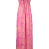 Mw Matthew Williamson Maxi Dress in Pink - Lyst