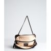 Prada Black Distressed Leather Chain Strap Shoulder Bag in Black - Lyst