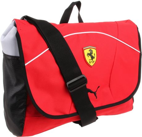 Ferrari on Puma Ferrari Replica Messenger Bag In Red   Lyst