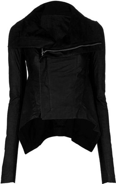 Rick Owens Peplum Jacket in Black - Lyst