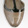 Tory Burch Lexa Twotone Leather Tstrap Pumps in Beige (multicolor) - Lyst