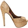 Betsey Johnson Snackss Pump in Gold (gold multi) - Lyst