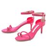Diane Von Furstenberg Baina Suede Mid Heel Sandals in Pink (fuchsia) - Lyst