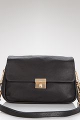 DKNY Flap Leather Crossbody Bag 