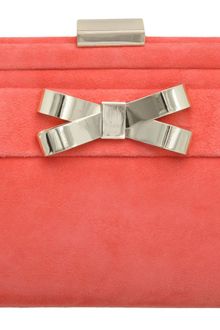 Dune Brandies Metal Bow Trim Clutch - Lyst