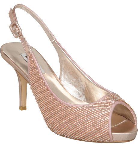 dune heel mid slingback sandals beaded gold shoes