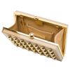 Elie Saab Square Clutch with Gold Studs in Gold - Lyst