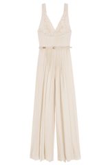 Elie Saab Lace Top Silk Skirt Dress 7