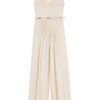 Elie Saab Lace Top Silk Skirt Dress 7 in Beige - Lyst