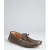 Prada Grey Leather Bow Loafers in Gray for Men (grey) - Lyst