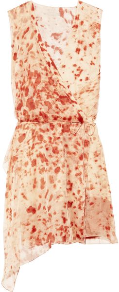  Appaloosa Printed Silk Crepe De Chine Dress 