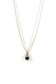Vanessa Mooney Evita Silvergreen Necklace - Lyst