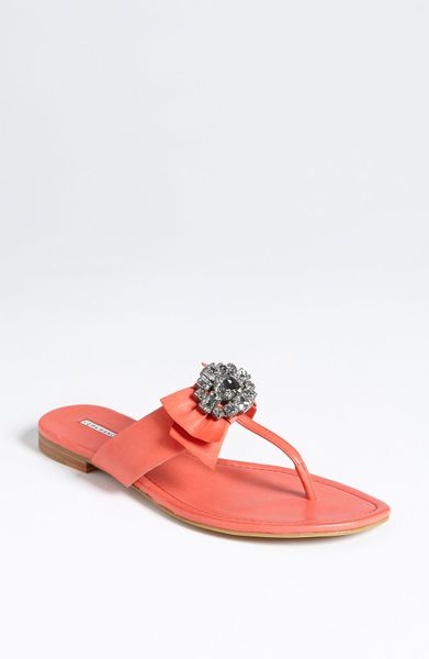 Vera Wang Lavender Willa Sandal in Red (tomato) - Lyst