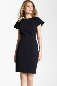 Adrianna Papell Flare Sleeve Woven Sheath Dress - Lyst