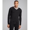Balenciaga Black Wool Silk Vneck Sweater in Black for Men - Lyst