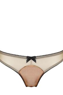 Bordelle Mesh and Silk Thong - Lyst