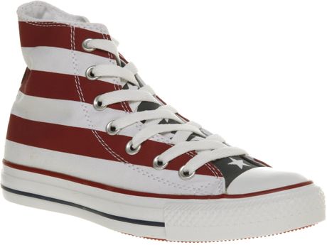 Converse All Star Hi Stars Bars in Blue for Men - Lyst